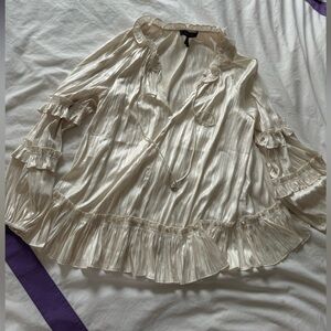 BCB silk top, brand new never worn, bought at Bloomingdale's . Size L